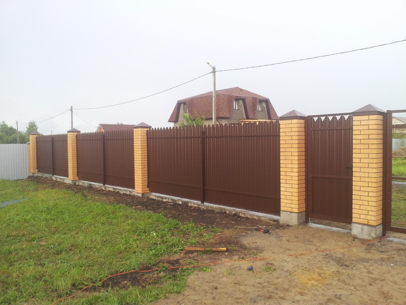 Забор из профлиста Воскресенск