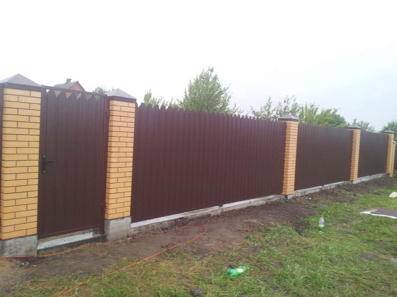 Забор из профлиста Воскресенск